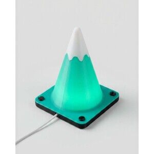 Fujisan Mount Fuji Mini Lamp 3D Printed Snow-Capped Cone LED Night Light Decor